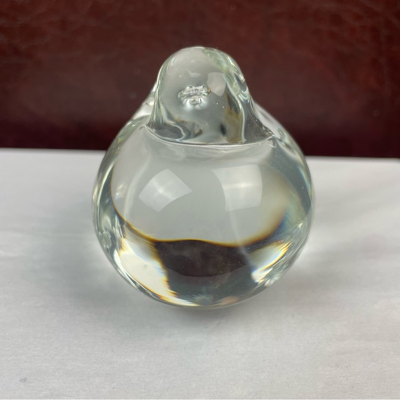 Art Glass Bird Chick Peep Shaped Paperweight - Picture 4 of 9